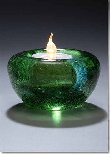 Green Cremation Ash Candle